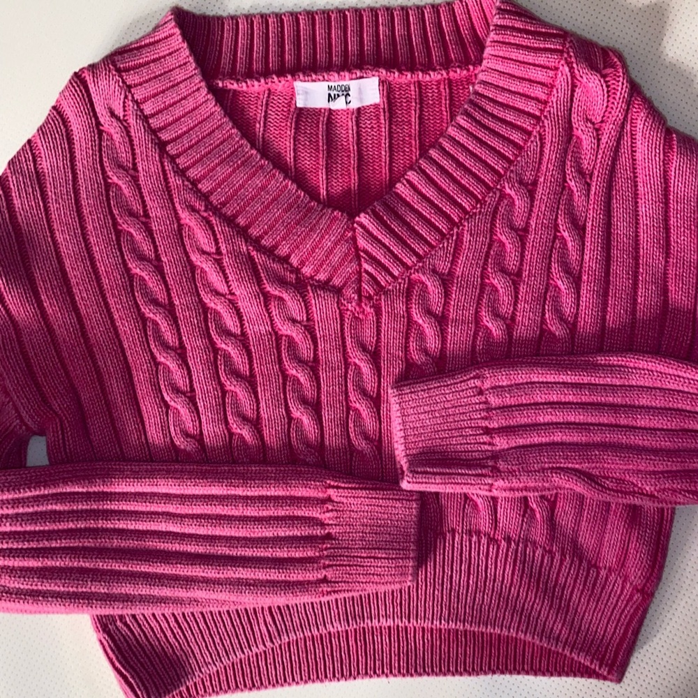 pink size small NYCMadden sweater
